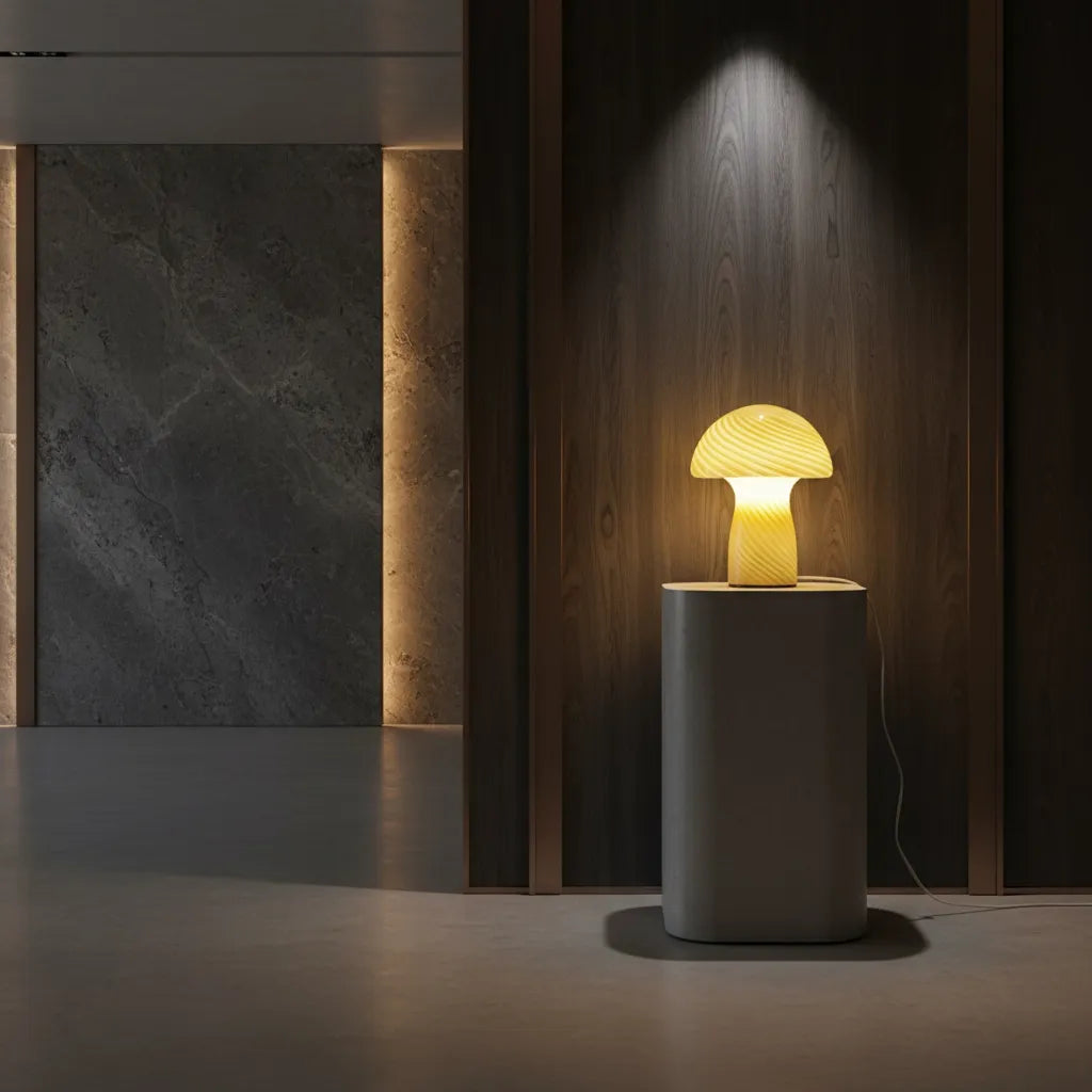 Lampe Champignon Verre