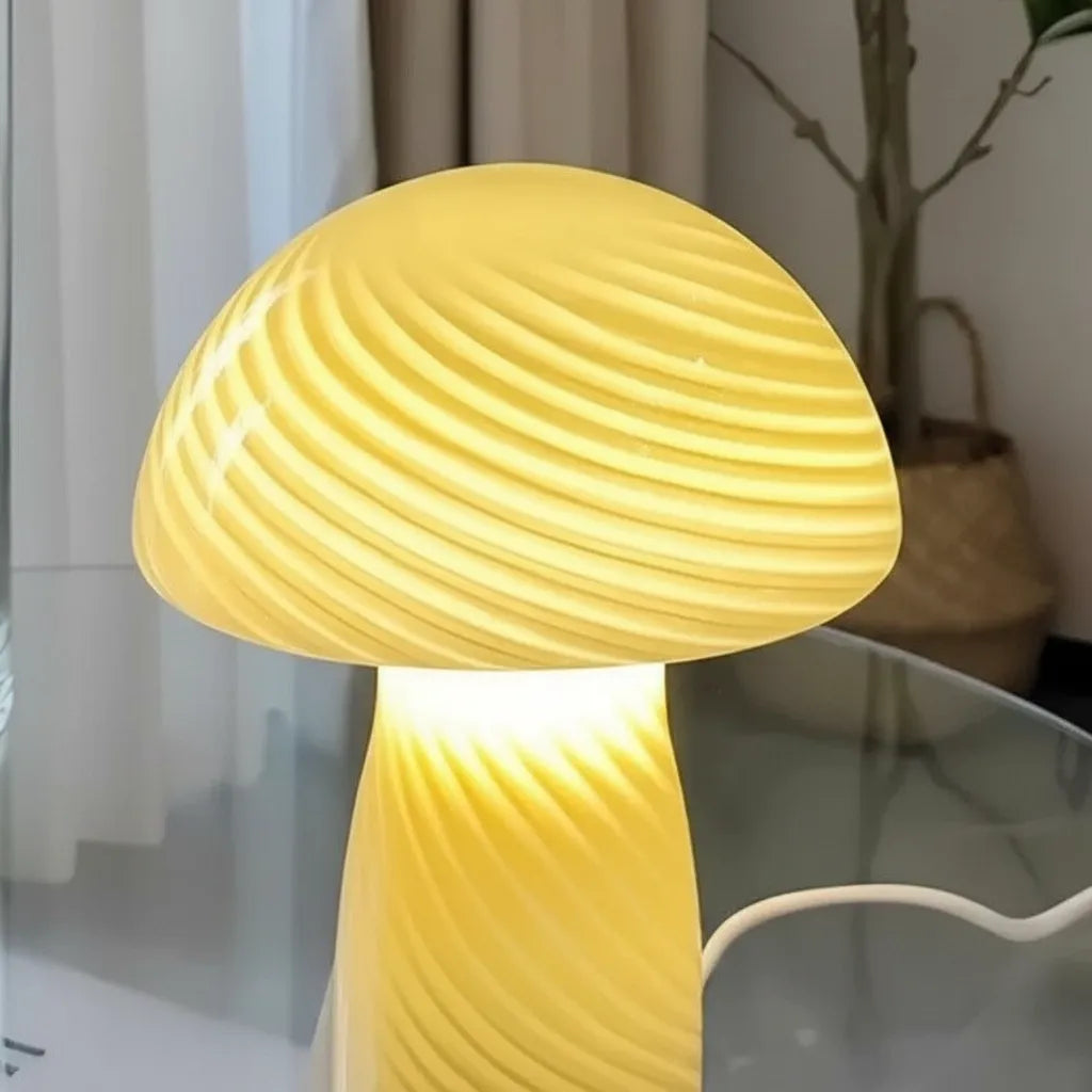 Lampe Champignon Verre