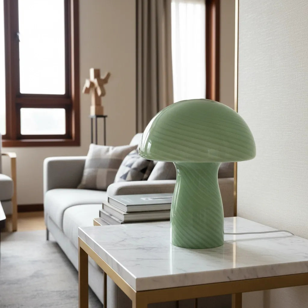 Lampe Champignon Verre