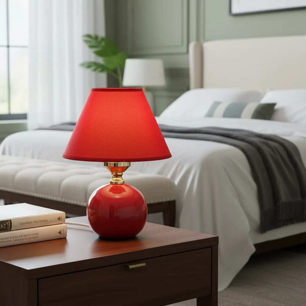 Lampe Chevet Rouge