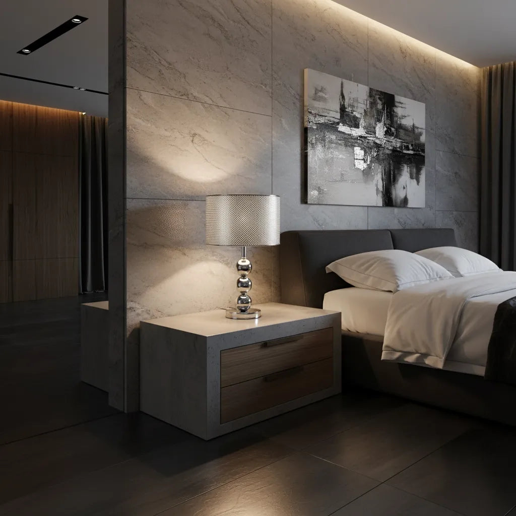 Lampe de Chevet Argent