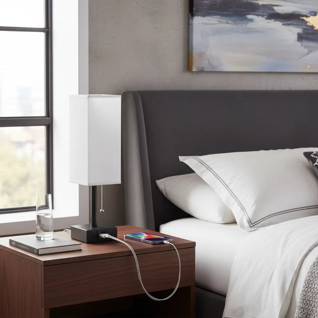 Lampe de Chevet avec Port Usb