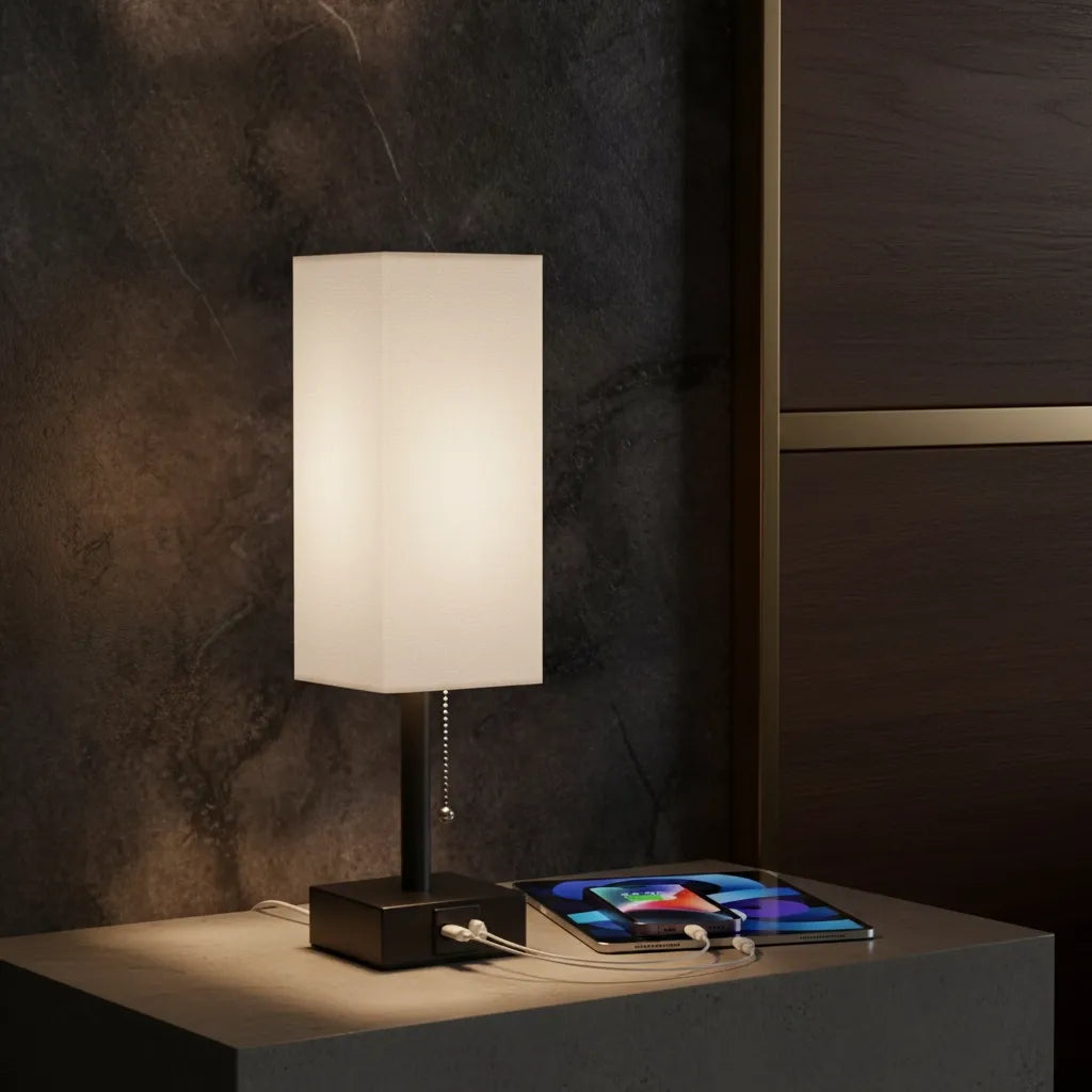 Lampe de Chevet avec Port Usb
