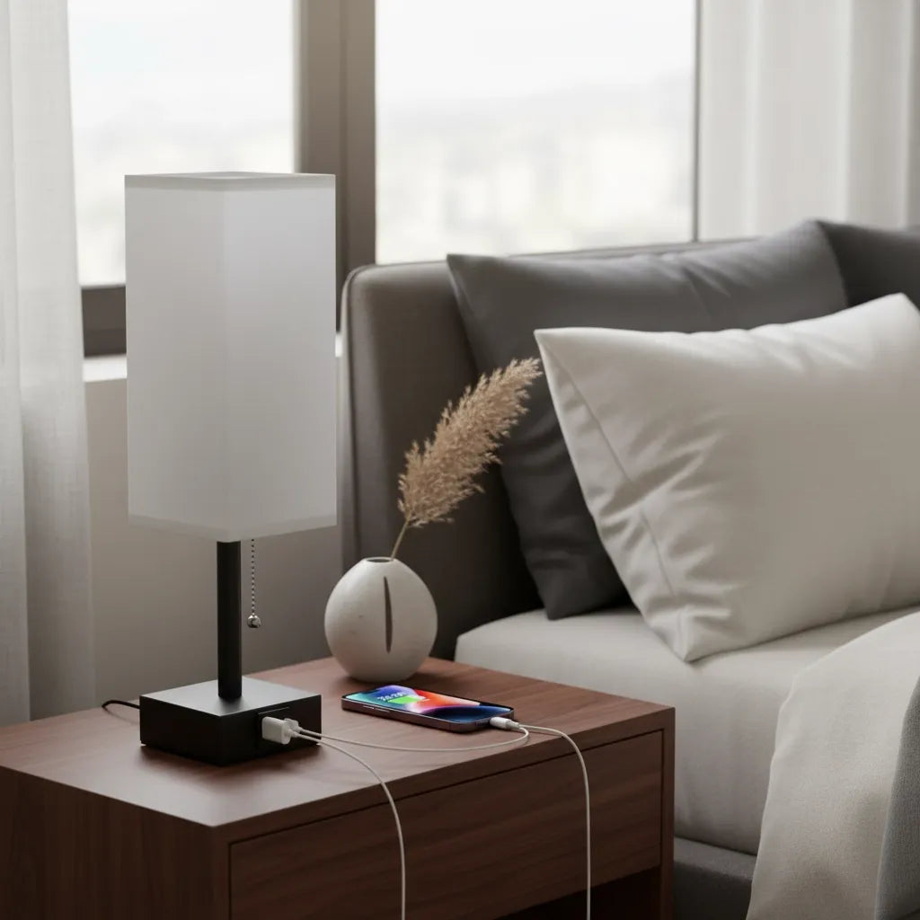 Lampe de Chevet avec Port Usb