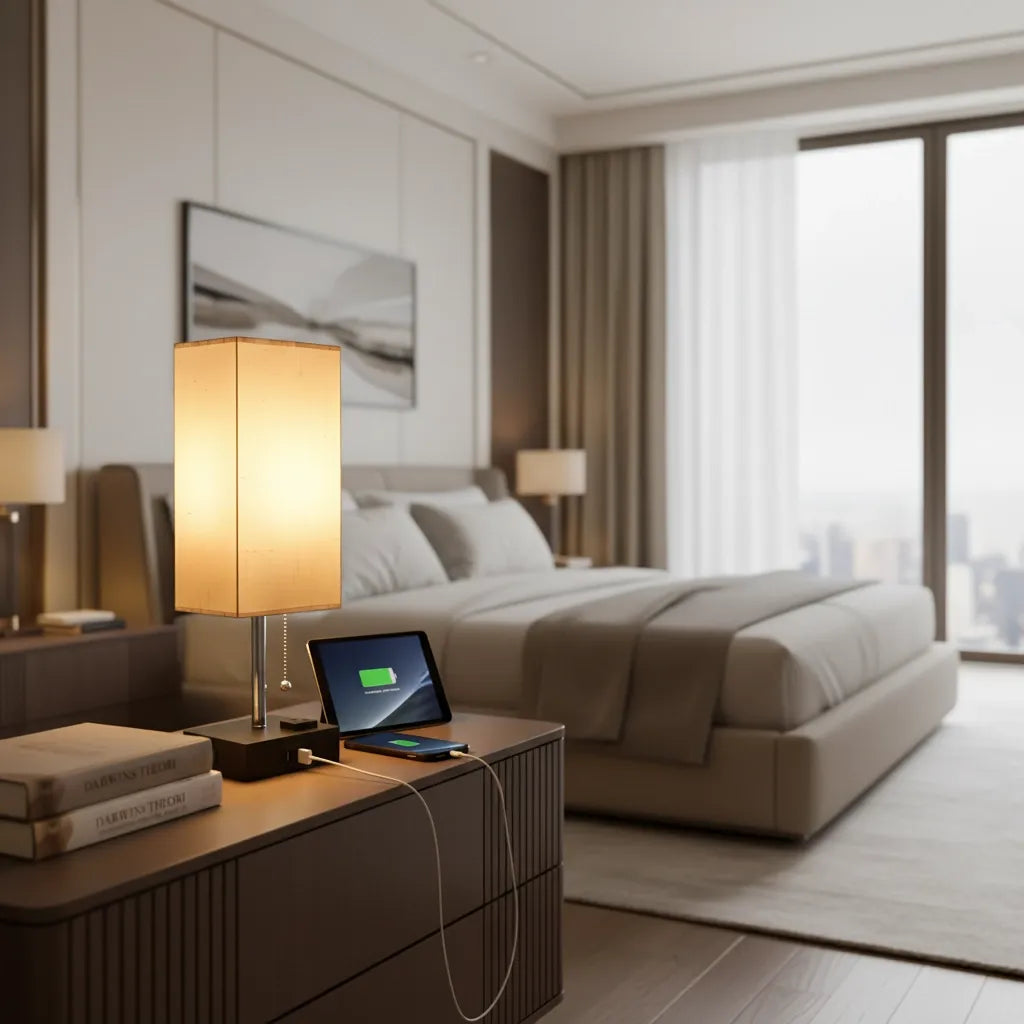 Lampe de Chevet avec Port Usb