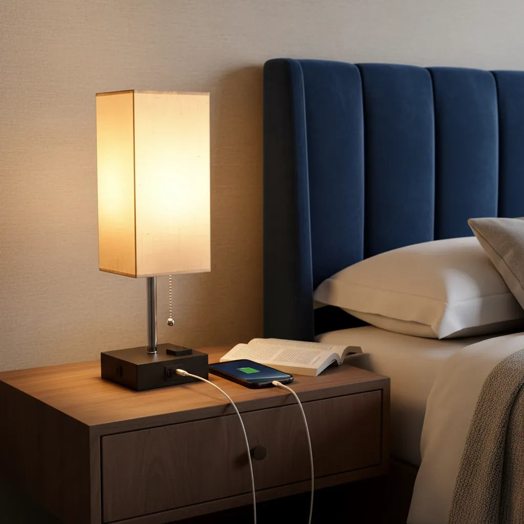 Lampe de Chevet avec Port Usb