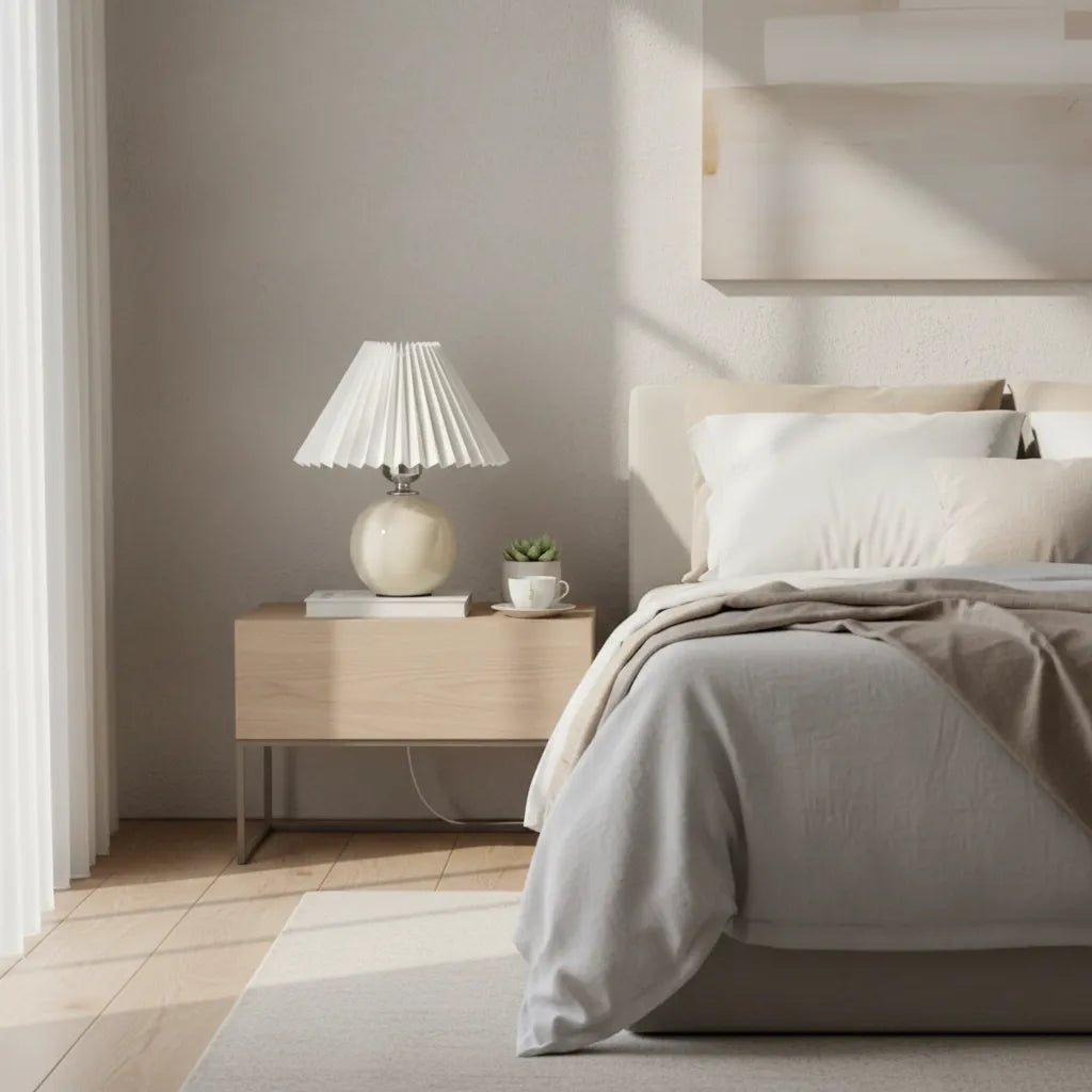 Lampe de Chevet Beige