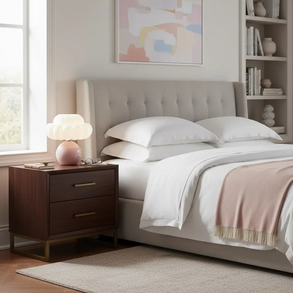 Lampe de Chevet Blanc