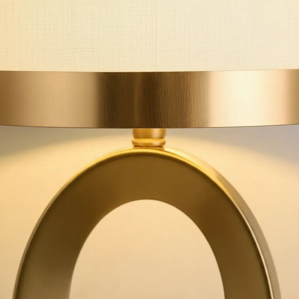 Lampe de Chevet Blanc et Doré