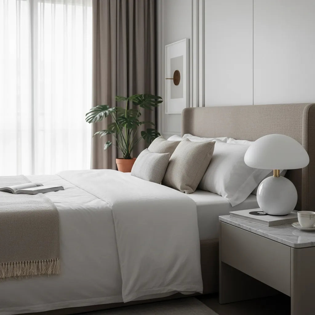 Lampe de Chevet Blanche