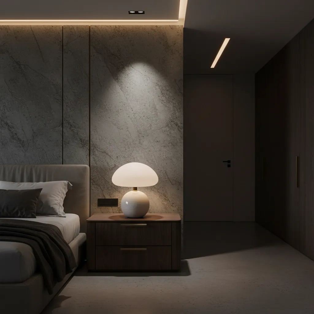 Lampe de Chevet Blanche