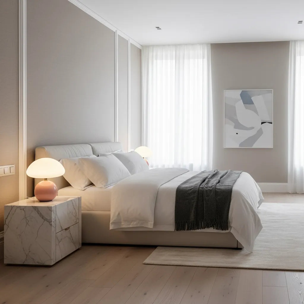 Lampe de Chevet Blanche