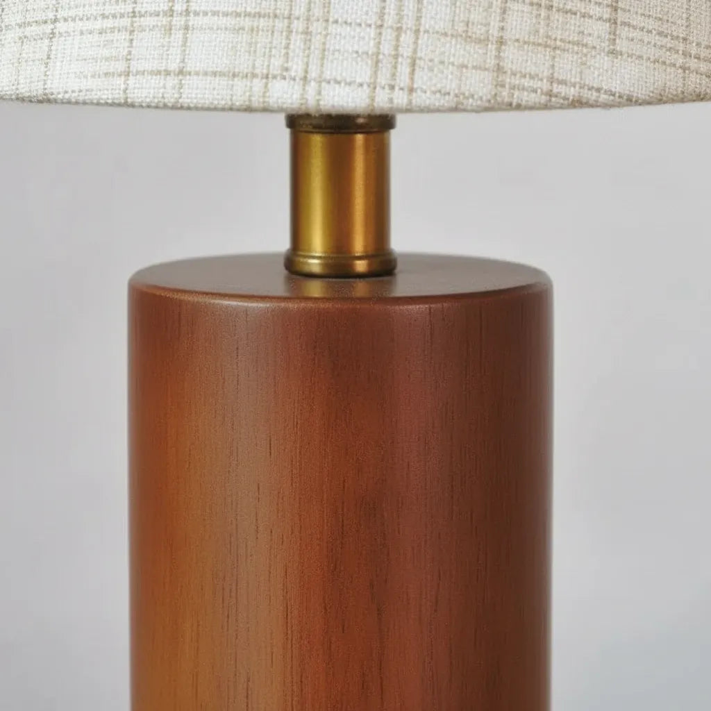 Lampe de Chevet Blanche et Bois