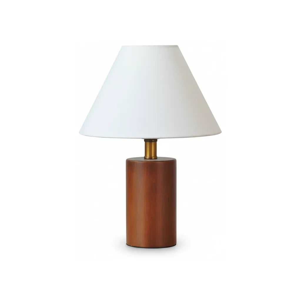 Lampe de Chevet Blanche et Bois