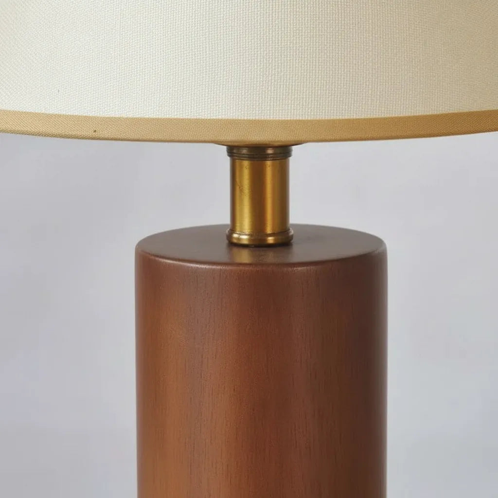 Lampe de Chevet Blanche et Bois