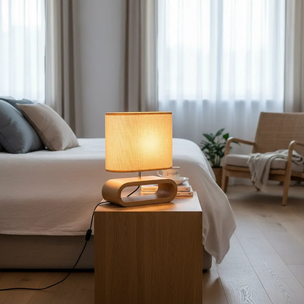 Lampe de Chevet Bois