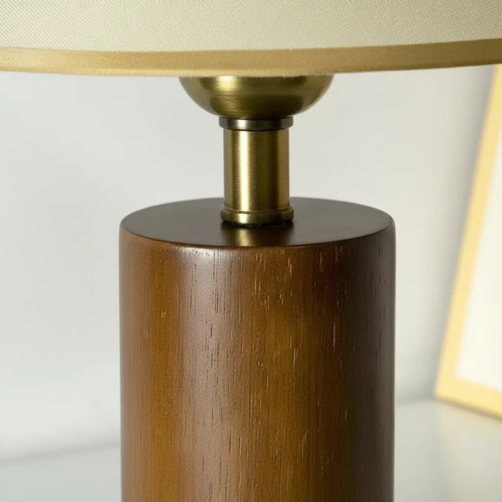 Lampe de Chevet Bois et Lin