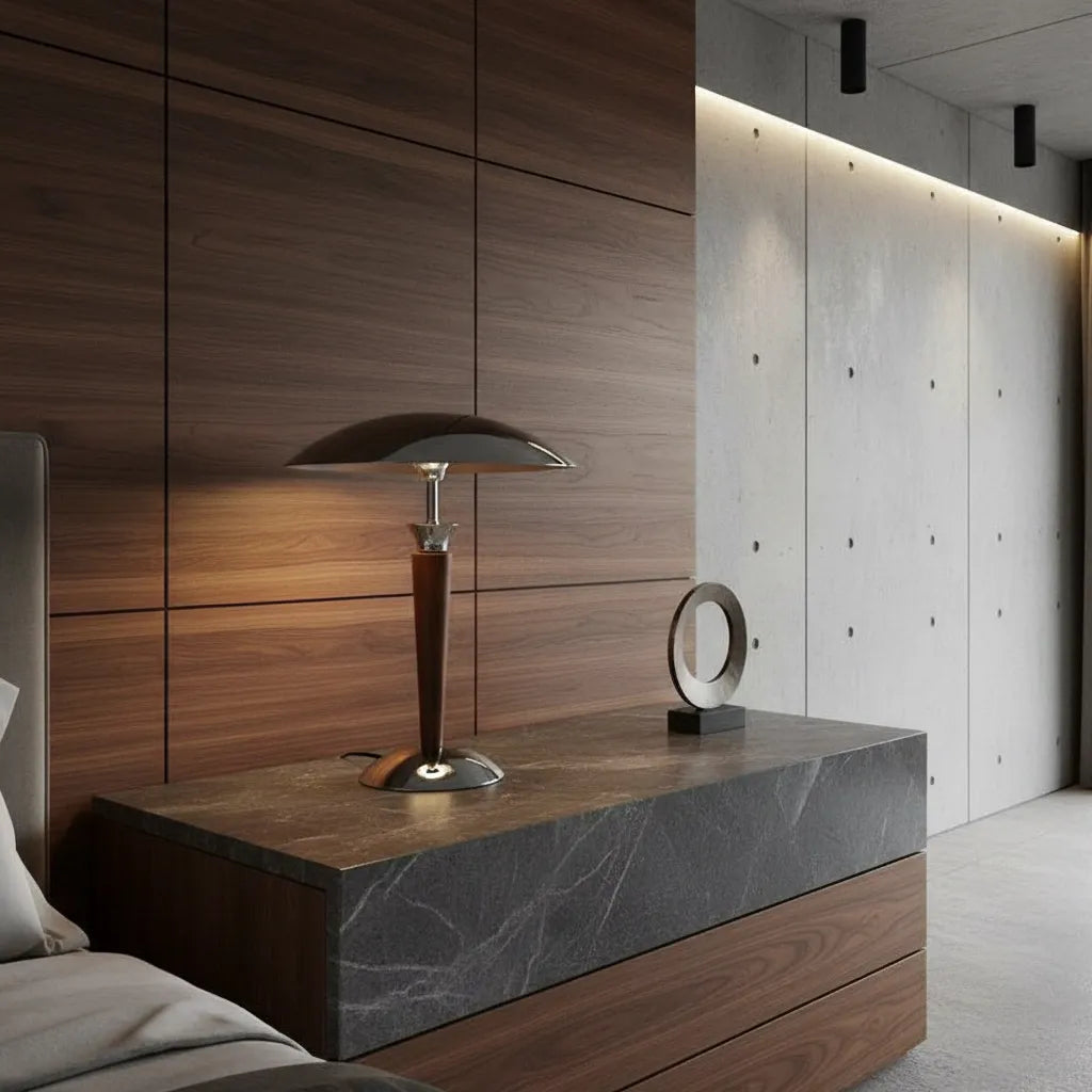 Lampe de Chevet Bois et Métal