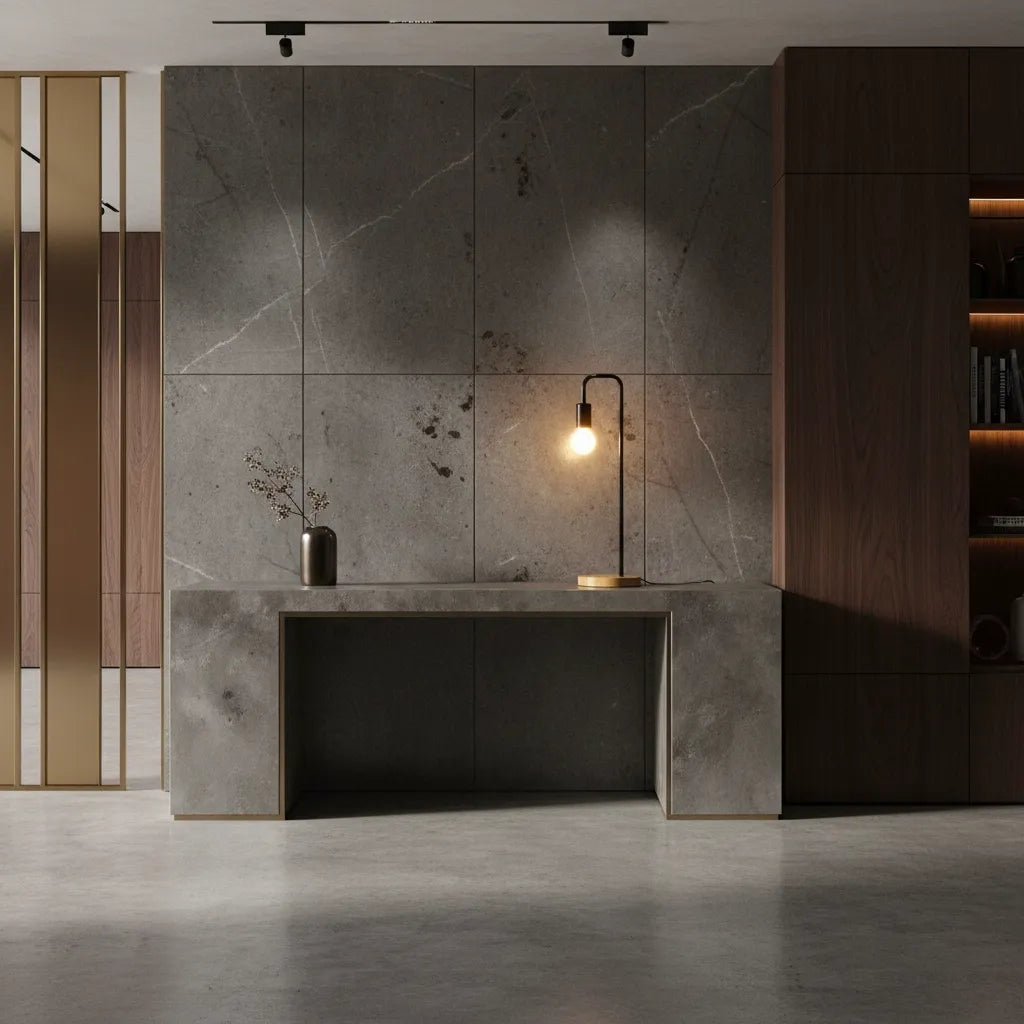 Lampe de Chevet Bois et Métal Noir