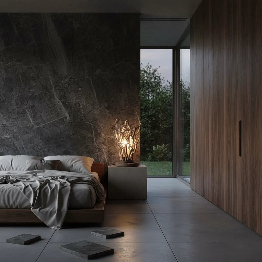 Lampe de Chevet Bois Flotté