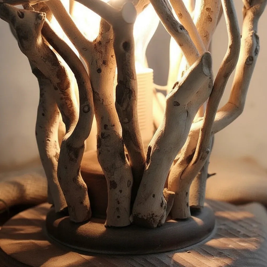 Lampe de Chevet Bois Flotté