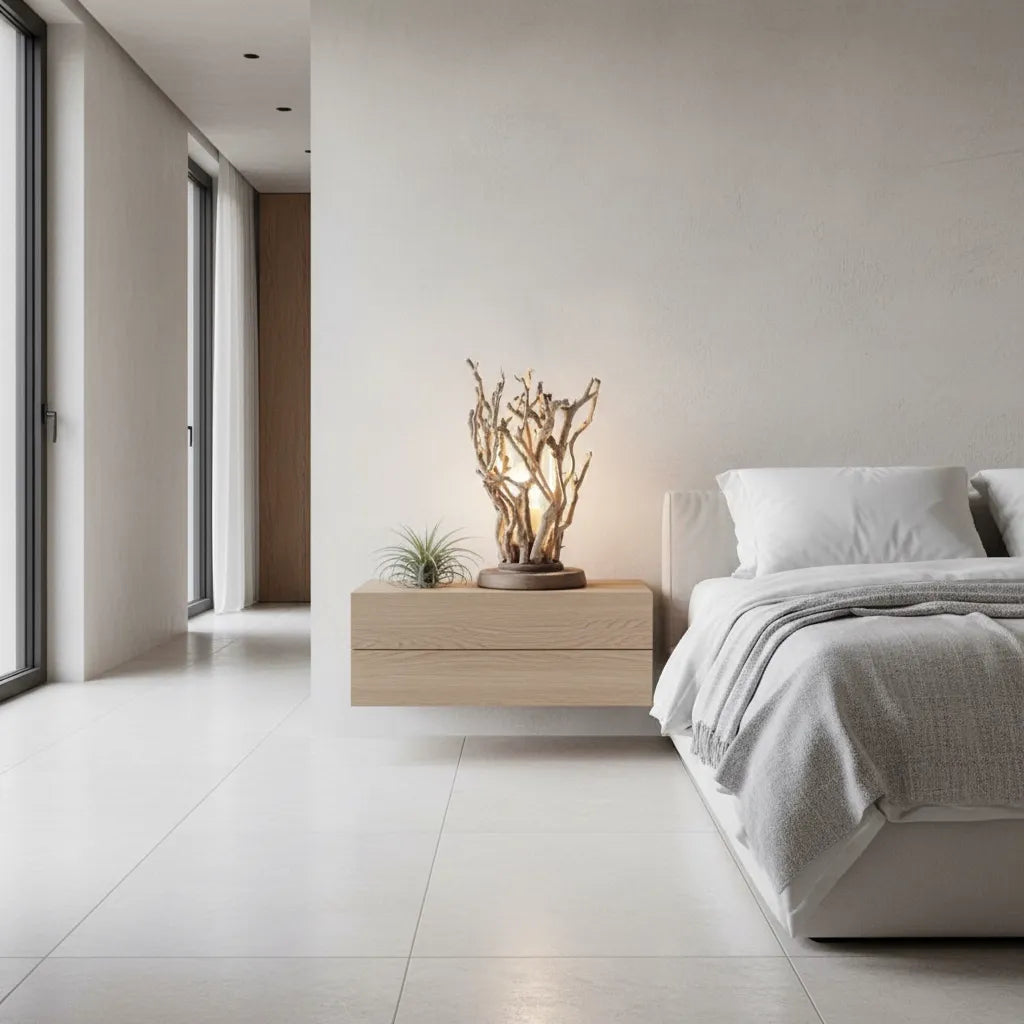 Lampe de Chevet Bois Flotté