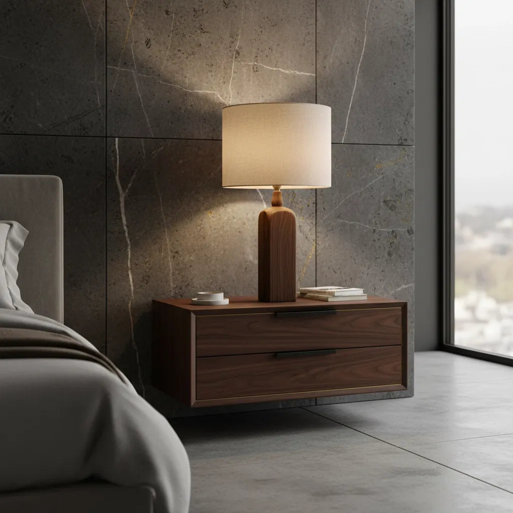 Lampe de Chevet Bois Naturel