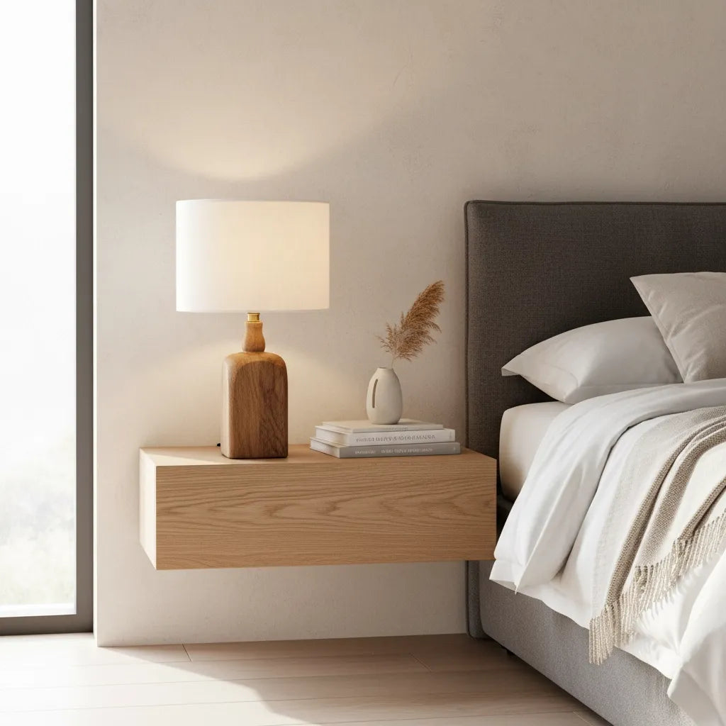 Lampe de Chevet Bois Naturel