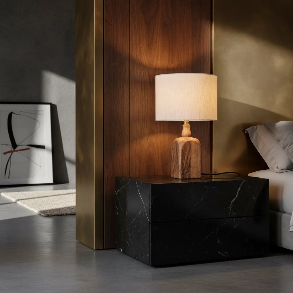 Lampe de Chevet Bois Naturel