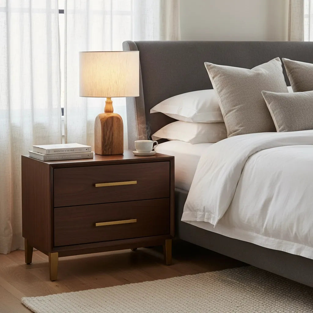 Lampe de Chevet Bois Naturel