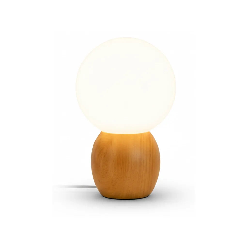 Lampe de Chevet Boule Bois