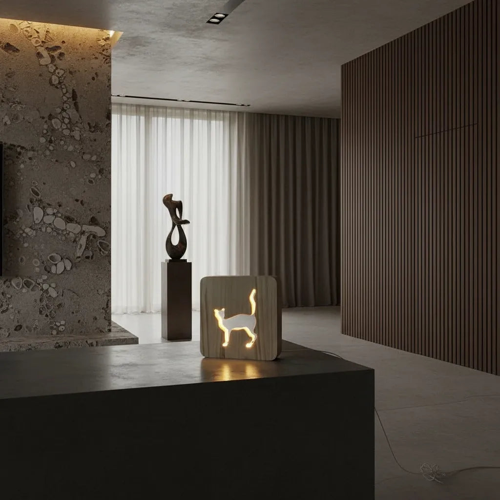 Lampe de Chevet Chat