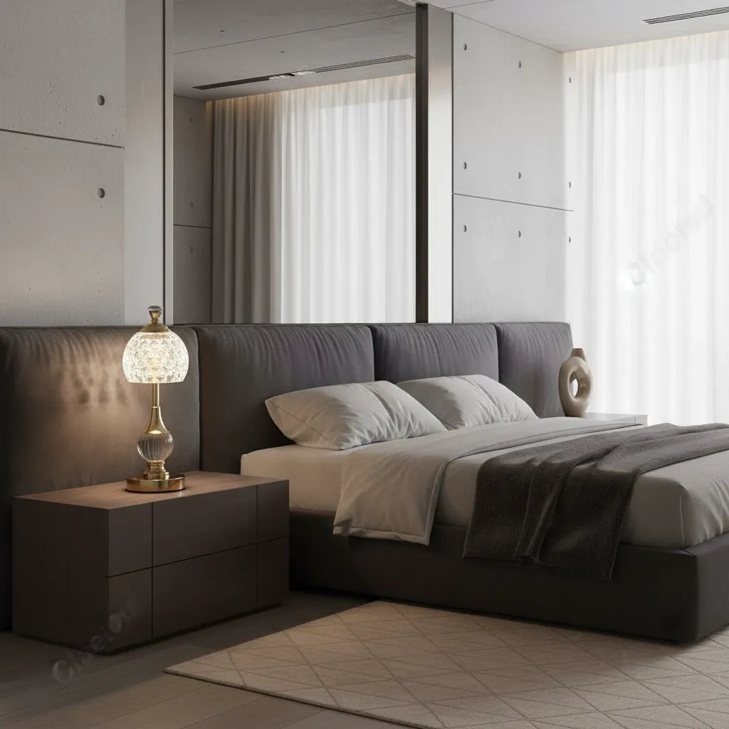 Lampe de Chevet Cristal Sans Fil