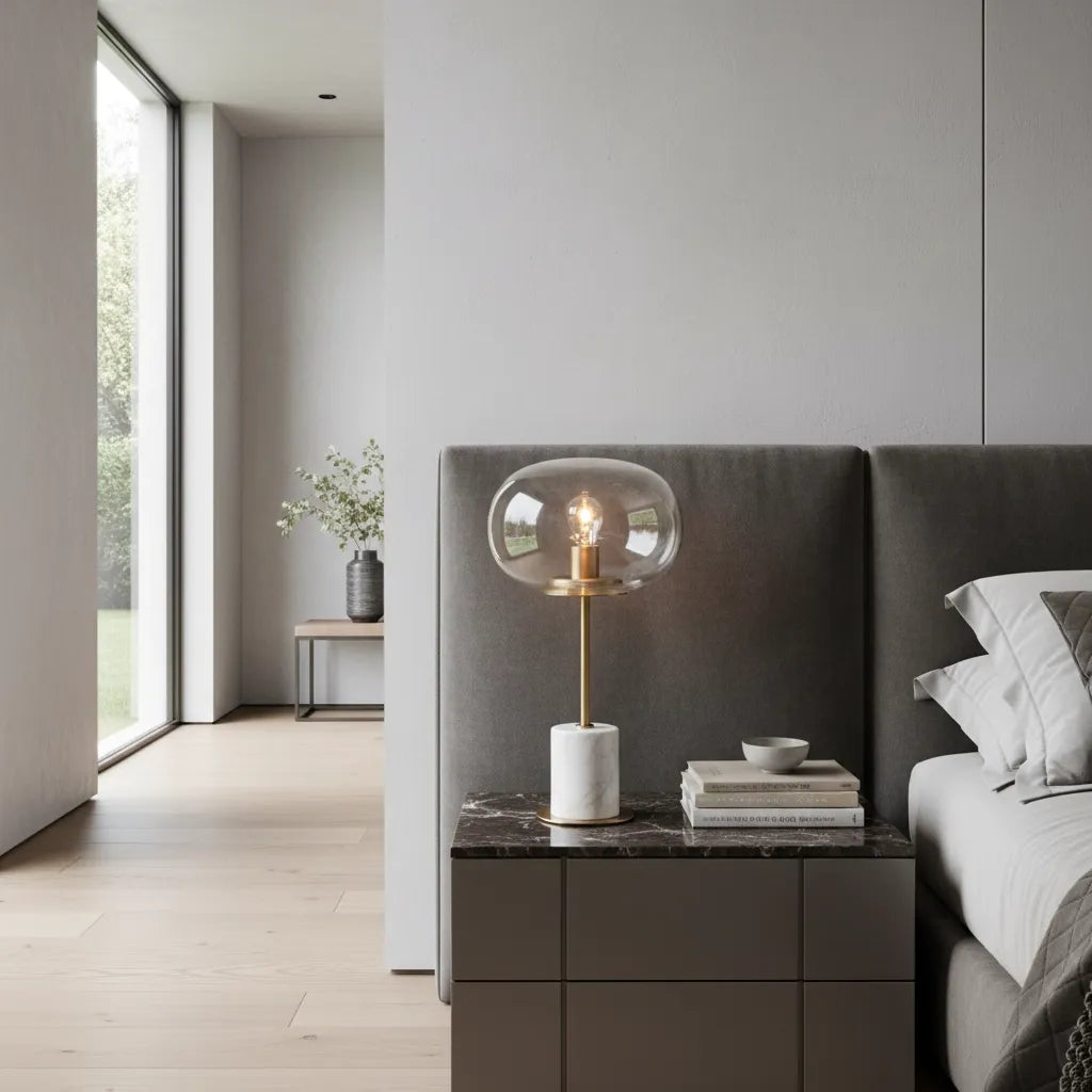 Lampe de Chevet Design Marbre