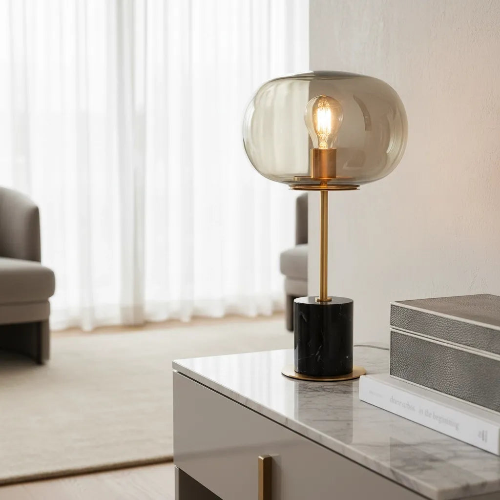 Lampe de Chevet Design Marbre
