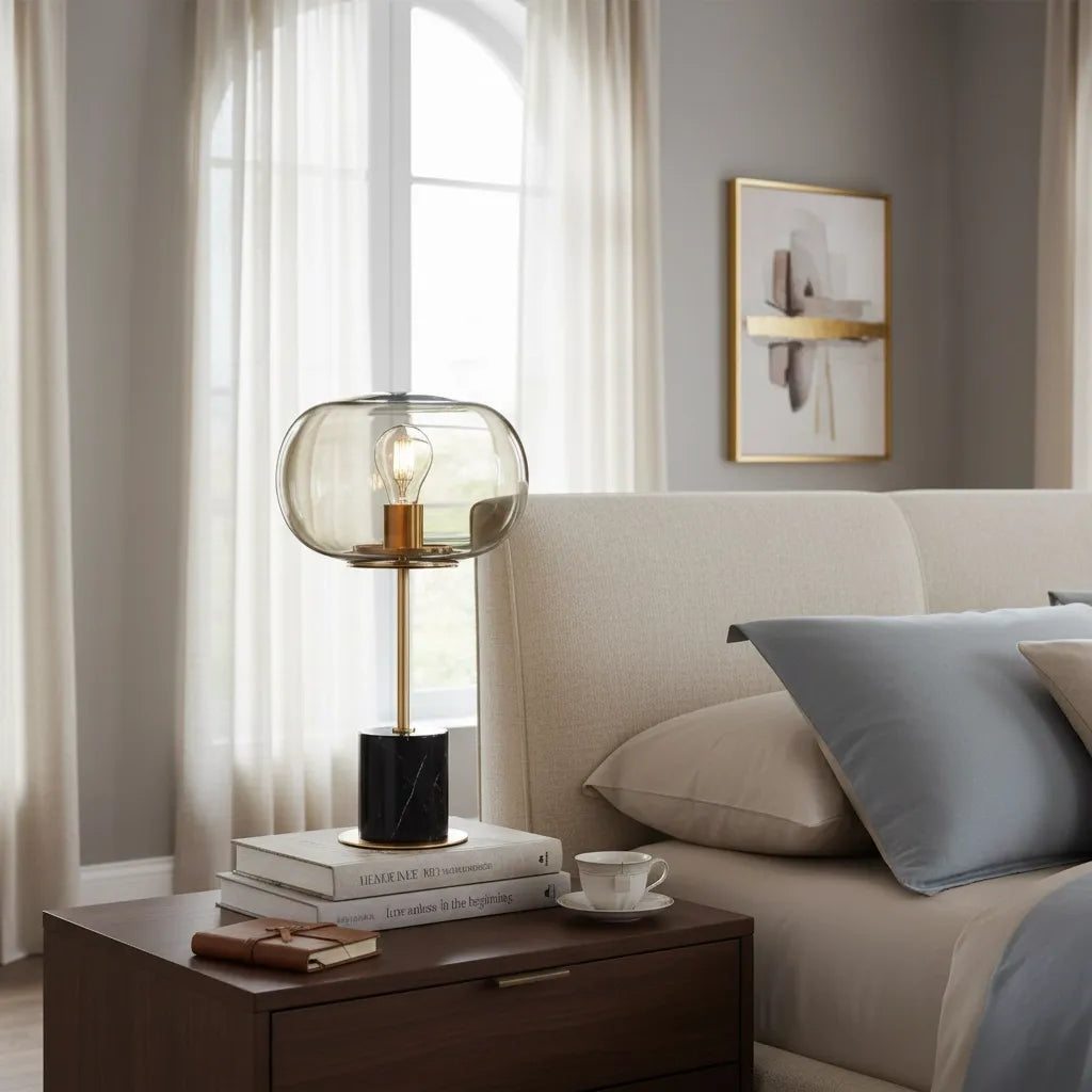 Lampe de Chevet Design Marbre