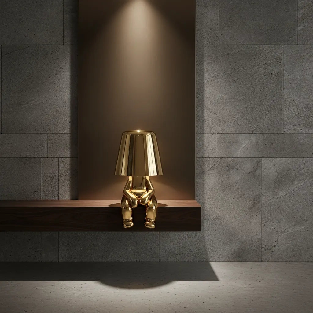 Lampe de Chevet Dorée Originale