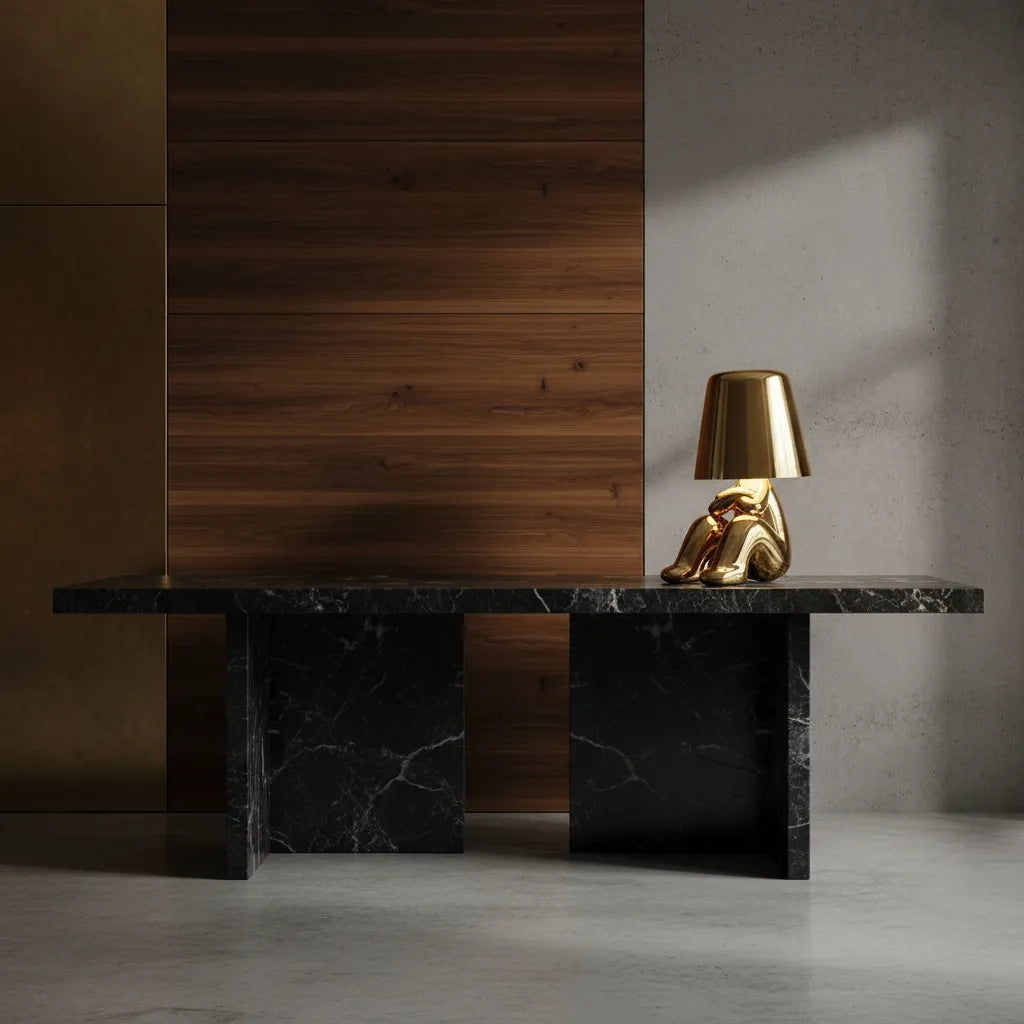 Lampe de Chevet Dorée Originale