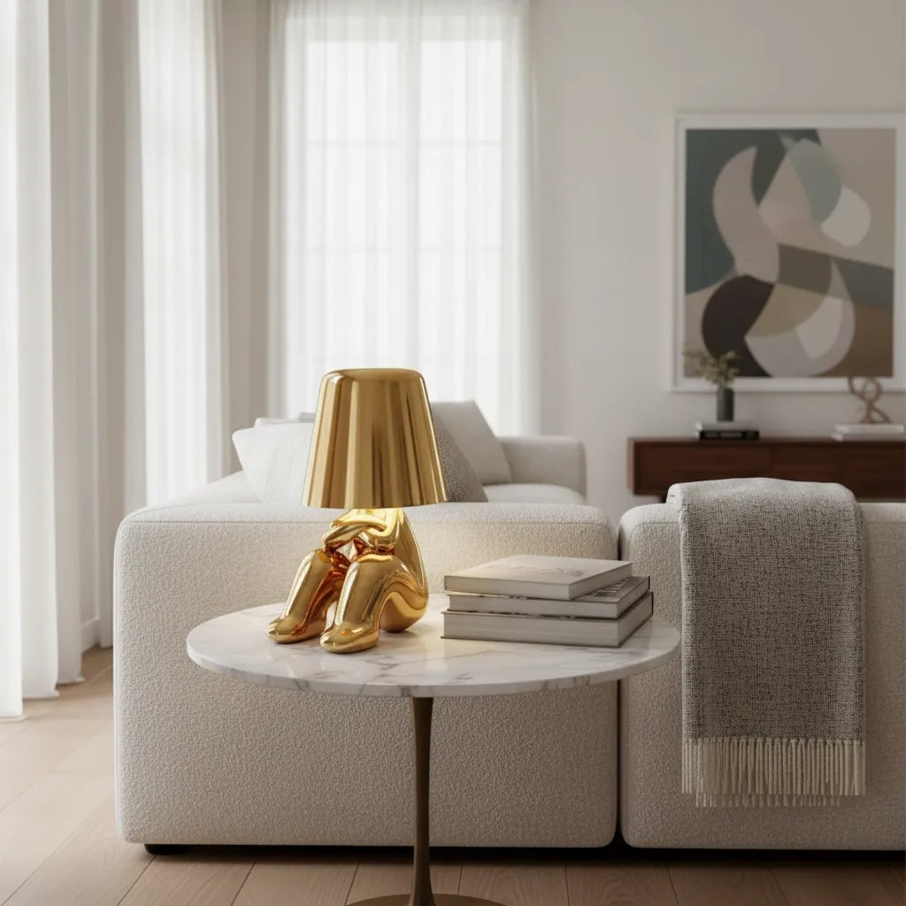 Lampe de Chevet Dorée Originale