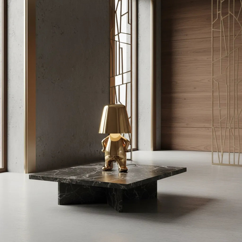 Lampe de Chevet Dorée Originale