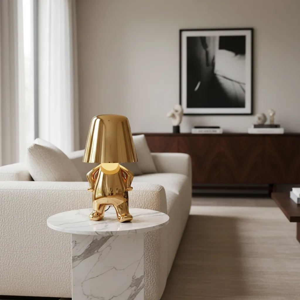 Lampe de Chevet Dorée Originale