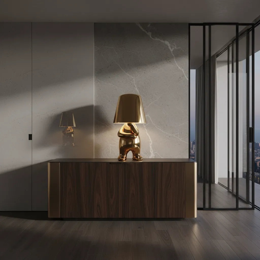 Lampe de Chevet Dorée Originale