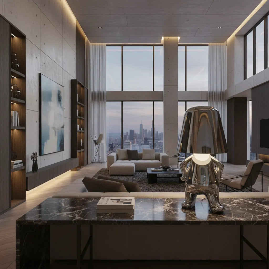 Lampe de Chevet Dorée Originale