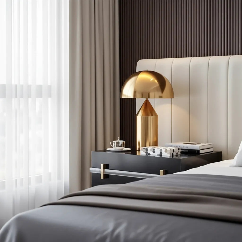 Lampe de Chevet Dorée