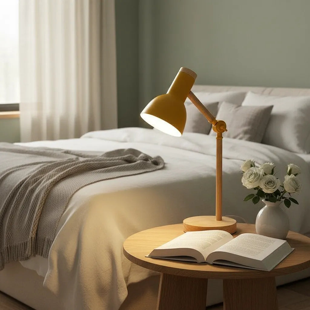 Lampe de Chevet en Bois