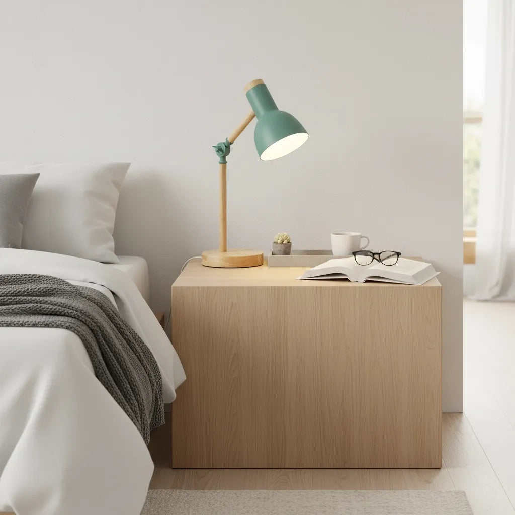 Lampe de Chevet en Bois