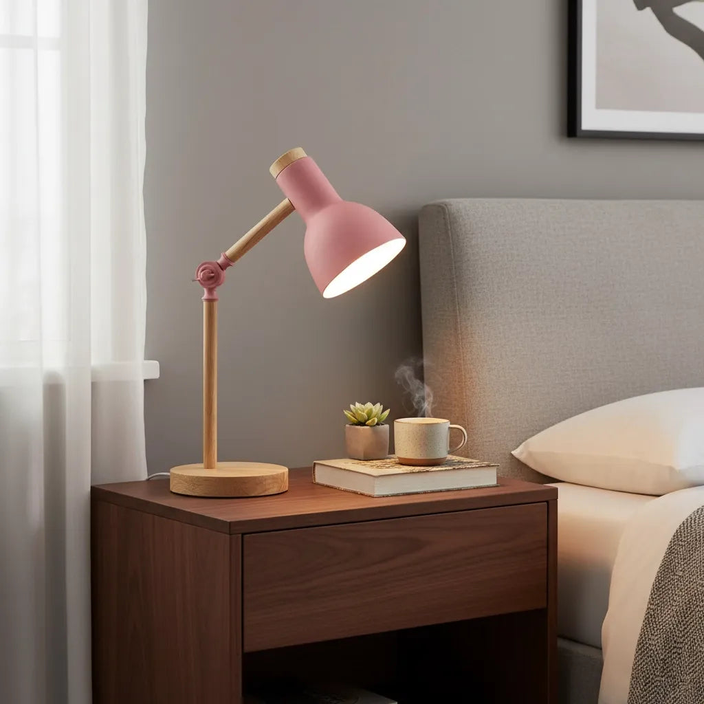 Lampe de Chevet en Bois