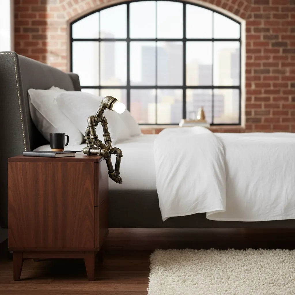 Lampe de Chevet en Fer Forgé