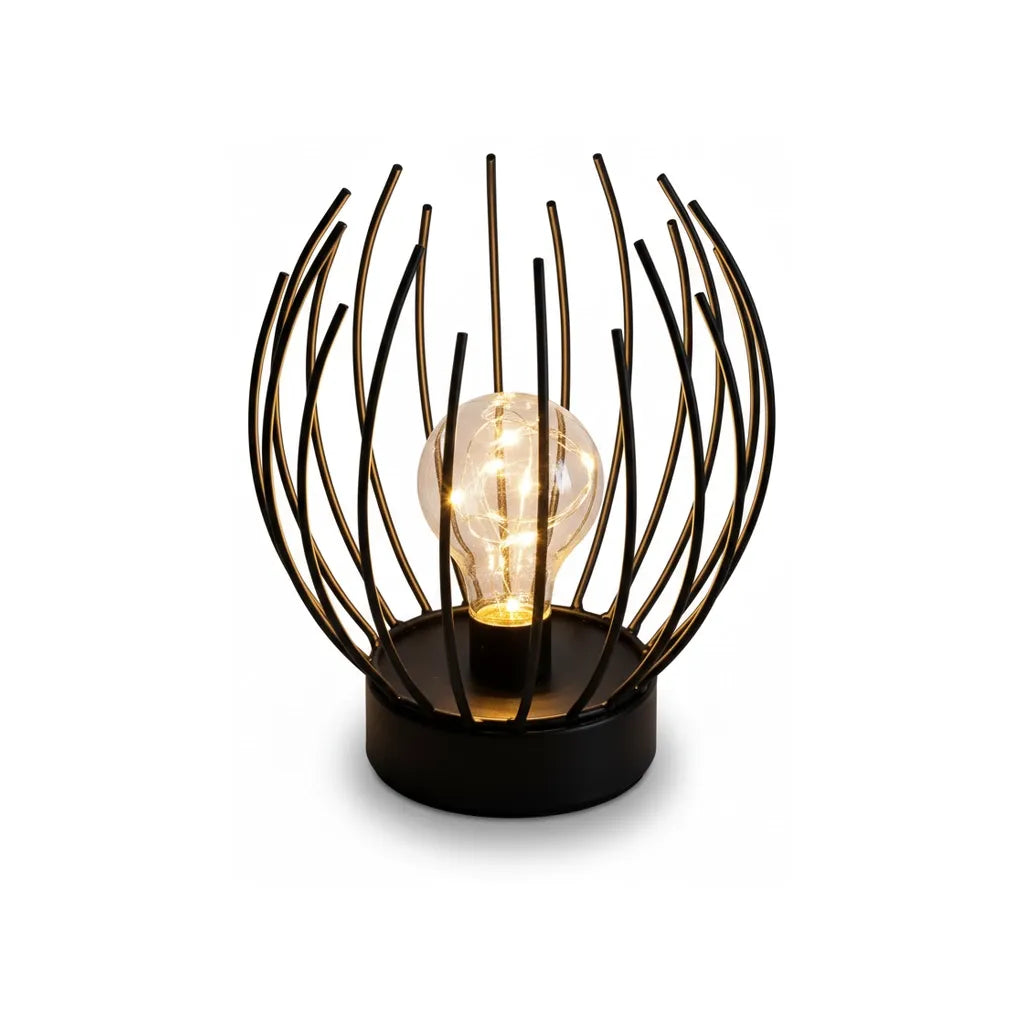 Lampe de Chevet en Métal Noir