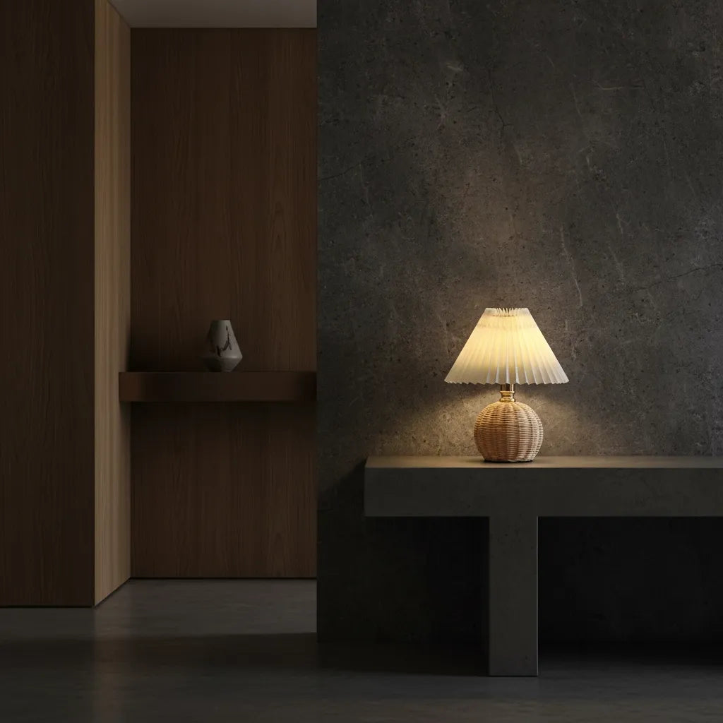 Lampe de Chevet en Osier